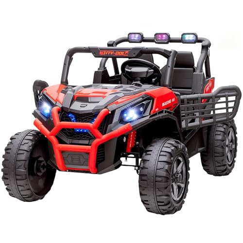 Qaba 24V 2 Seater Red Ride On Car
