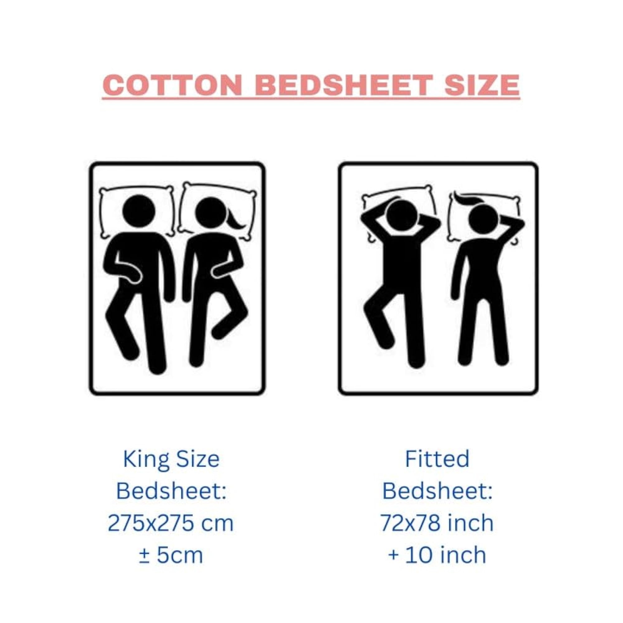 Kids Elastic Fitted Bedsheet for Double Bed with Pillow Covers
