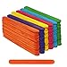 Produktbild BELLE VOUS Farbige Eisstiele aus Holz (300 STK) - 11,4cm x 1cm x 2mm Regenbogen Holz Eisstiele - Bunte Lollipop Sticks aus Birkenholz - Eisstiele aus Holz zum Basteln, Kunst, DIY Projekte, Dekoration