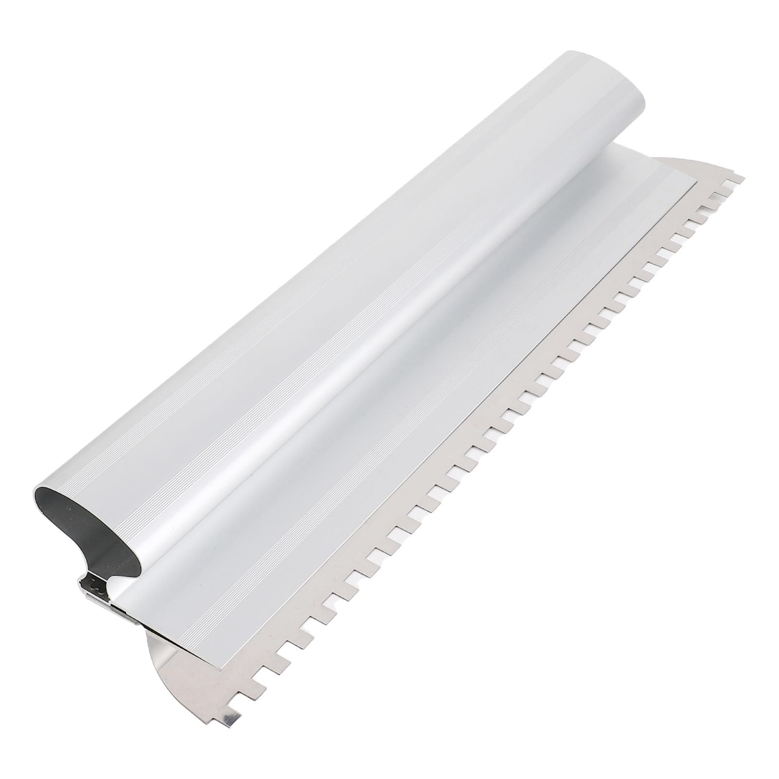 Paleta de Muescas Cuadrada Resistente, Herramienta Versátil para Azulejos con Muescas para Albañiles, Aleación de Aluminio y Acero Inoxidable, 2/5x2/5 Pulgadas (24 pulgadas)