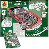 gba bios Esclusiva opera d'arte tecnica Haynes Presenta illustrazioni dettagliate ispirate ai famosi manuali Haynes, che mostrano l'ingegneria della MGB, dalla sua pionieristica costruzione della carrozzeria unitaria al suo classico motore da 1,8 litri.