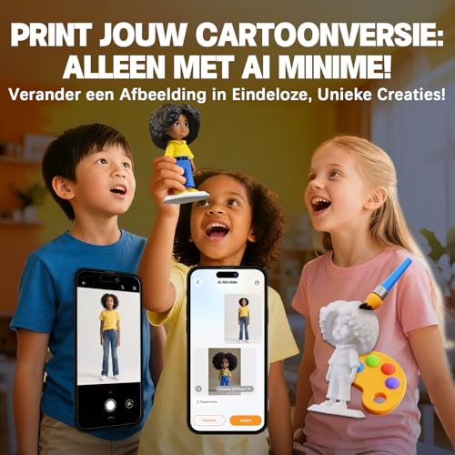 X-Maker 3D-Drucker mit Design-App - Vollständig geschlossen, KI Design-App, umfangreiche Sammlung an 3D-Spielzeugvorlagen, mit 16+ Mini-3D- Designmodulen, 3D-Drucker mit 8-teiligem PLA-Filament-Set