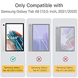 JETech Kids Case for Samsung Galaxy Tab A8 10.5-Inch 2022 (SM-X200/X205/X207) with Built-in Screen Protector, Shockproof Full-Body Handle Stand Tablet Protective Cover (Blue) - Image 2