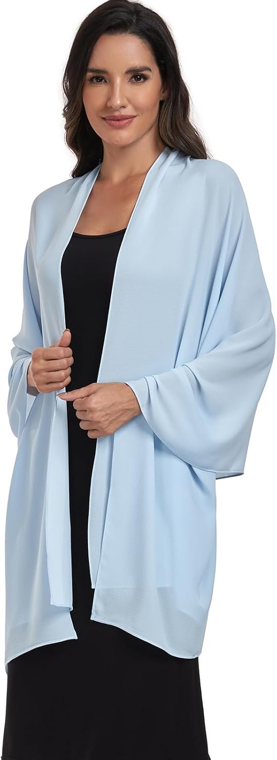 Chiffon Shawl and Wraps for Women Warm Scarves Wedding Evening Bridal Scarfs Pashmina Shawls - Image 3