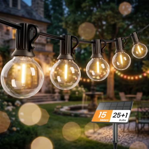 Iluminación solar exterior con bombillas irrompibles para tu patio