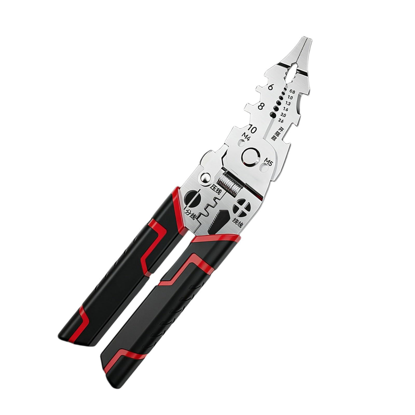 Zxfdsfdbnm B Electrician Wire Crimper Peeler Pliers Cable Stripping Multifunctional Press Plier Terminals Crimping Cutting Tool Wire Stripper Tool