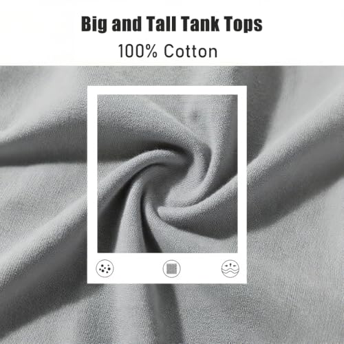 Big and Tall Tank Tops for Men Plus Size Workout Sleeveless Undershirts Tee Shirts Cotton Mens Tank Tops Xl-9Xl4