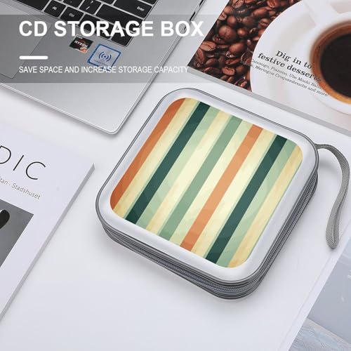 Étui CD/DVD 40 compartiments plastique rigide, fermeture éclair fluide et design moderne