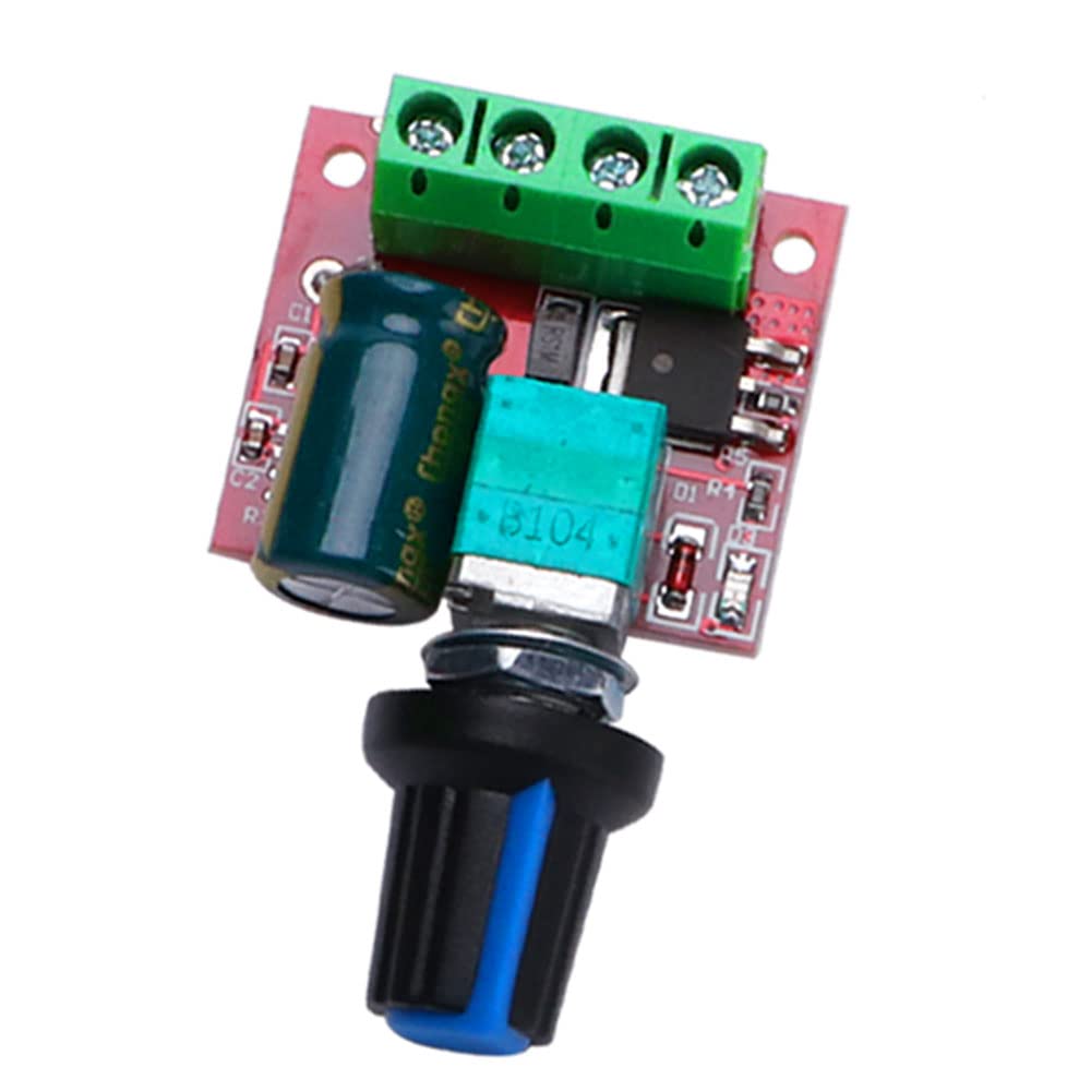 VooGenzek 4 Pezzi 5V-35V 5A 90W Regolatore di Velocità del Motore CC, PWM Interruttore del Driver Regolabile con Interruttore