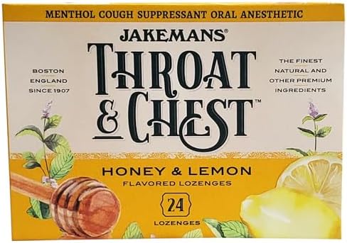 Jakemans Honey Lemon Throat & Chest Lozenge Box