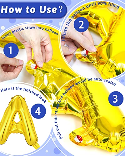 Image of Happy Father's Day Balloon Set Decorations for Party, Pack of Best Dad Ever Banner Letters Fathers Day Decorations Party Supplies for Photo Booth Backdrop