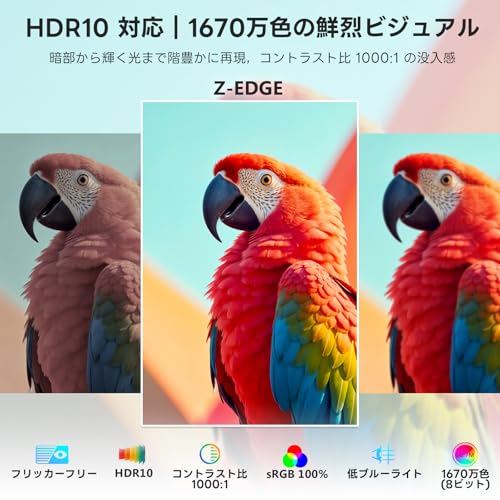 undefined Z Z-Edge(ゼロエッジ) 4Kモニター 28型 ゲーミングモニター UHD(3840x2160) IPS 144Hz HDR10 AMD FreeSync対応 HDMI/DP 300cd/m² 非光沢 登録で国内2年保証 U28I4K の商品画像 5