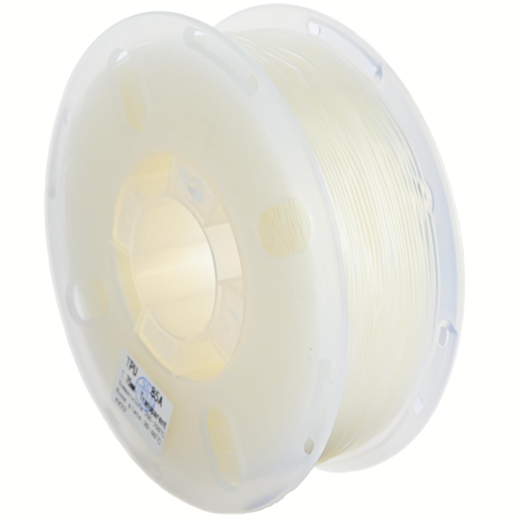 TPU Filament, PRILINE 85a Flexible Soft 3D Printer Filament 0.5KG 1.75mm Spool, Flexible Soft TPU 3D Printing Filament, Clear