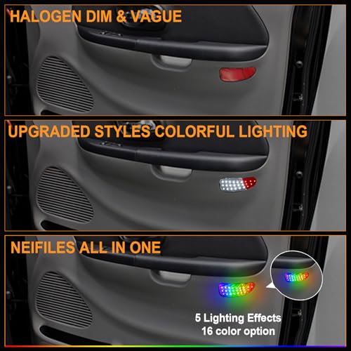 Luz LED RGB de Cortesía para Puerta Interior Ford F150 1997-2003 miniatura 3
