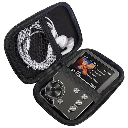 Compatible with MECHEN M30 MP3 Player Case, Lamshaw Hard Shell Travel and Storage Cover Carrying Case Compatible with MECHEN M30 2 Inches MP3 Player (Black)