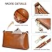 Kattee Leather Crossbody Bags for Women Trendy, Small Shoulder Purses and Handbags, Clutch Wristlet Wallet with 2 Straps, Light Brown