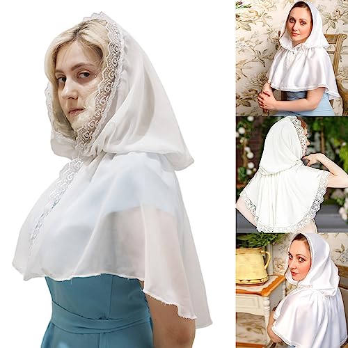 Victorian Lace Shawl With Lace For Women Short Cape Hooded Shawl For Wedding Shawls And Wrap For Bride2