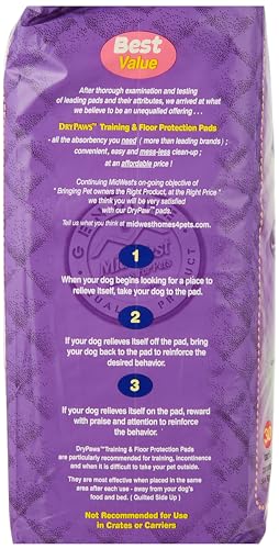 Image of MidWest Homes for Pets Dry Paws Training and Floor Protection Pads, 7-Count