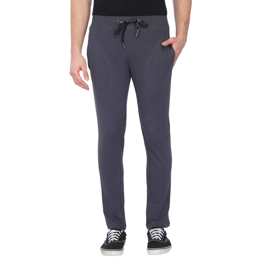 Mens 3 Pocket Solid Track Pants-image-33