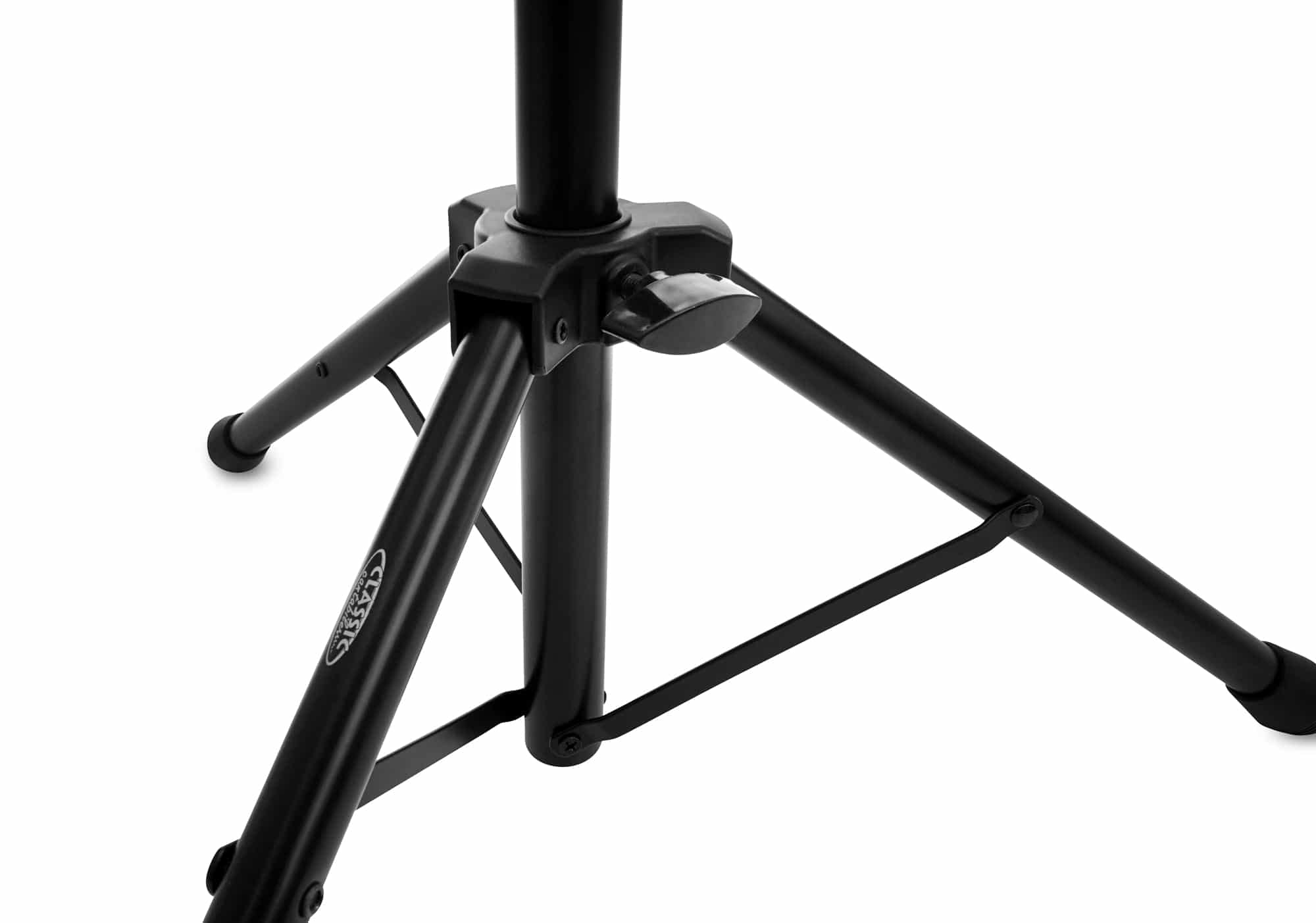 Pronomic OS-01C Atril Orquestal Cerrado Con Pinzas Para Partituras Set De 3 | Altura fácilmente ajustable, Superficie para partituras desmontable, Conexión prismática con tornillo de mariposa, 1 kg