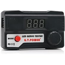 G.T.Power Digital Tube Servo Tester/ESC Consistency Checker with LED Display PWM Meter for FPV RC Airplane Helicopter