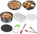 Produktbild Belind 9 Stück Heißluftfritteuse Zubehör Air Fryer Zubehör Kit mit Antihaftbeschichtung, Backform, Pizza Pan Silikonmatte Muffinform - für 3,2L und oben XL Princess Philips