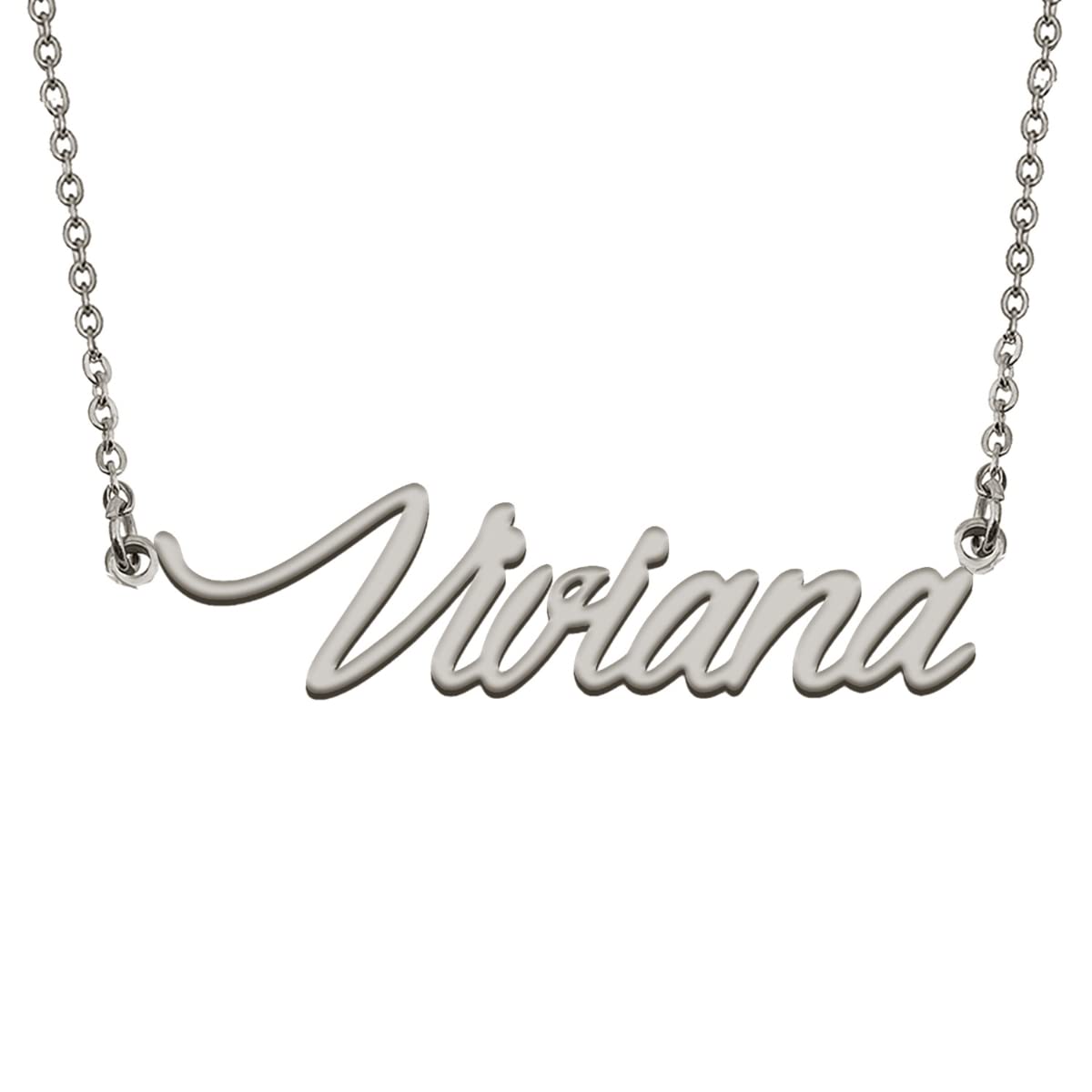 BeautyLiLiCustomized Custom Any Name Necklace Silver Mother’s Day Gifts for Women Girls