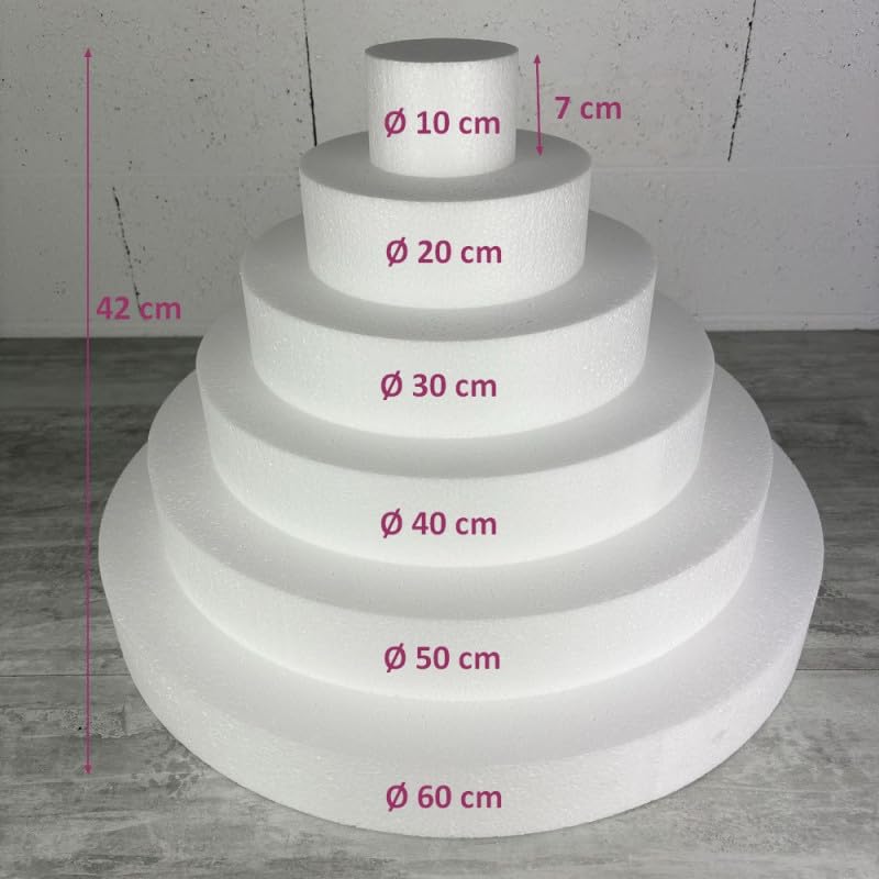 Pièce montée polystyrène 6 étages Lealoo structure gâteau mariage