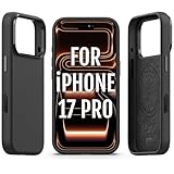 Roxx Next Era Case | with Camera Button | Unique Worldwide | for iPhone 17 Pro | MagSafe Compatible | Hardcase | Inner Microfiber Lining | Screen & Camera Protection Black