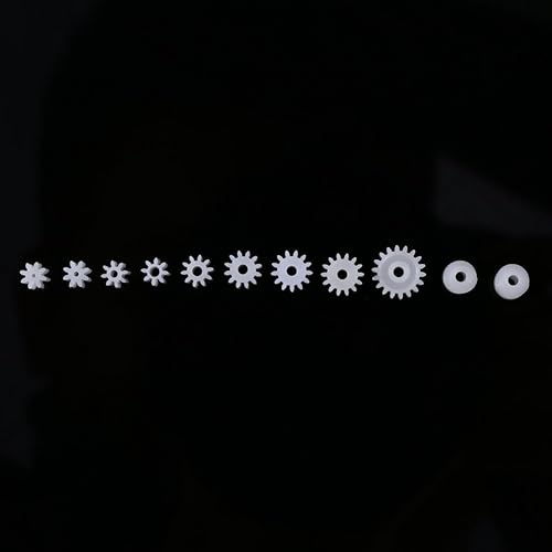 Miniatura 3 de Engranajes de husillo y gusanos - 11 piezas de engranaje de tornillo sin fin de husillo de plástico para aviones, coche, camión, modelo de eje de