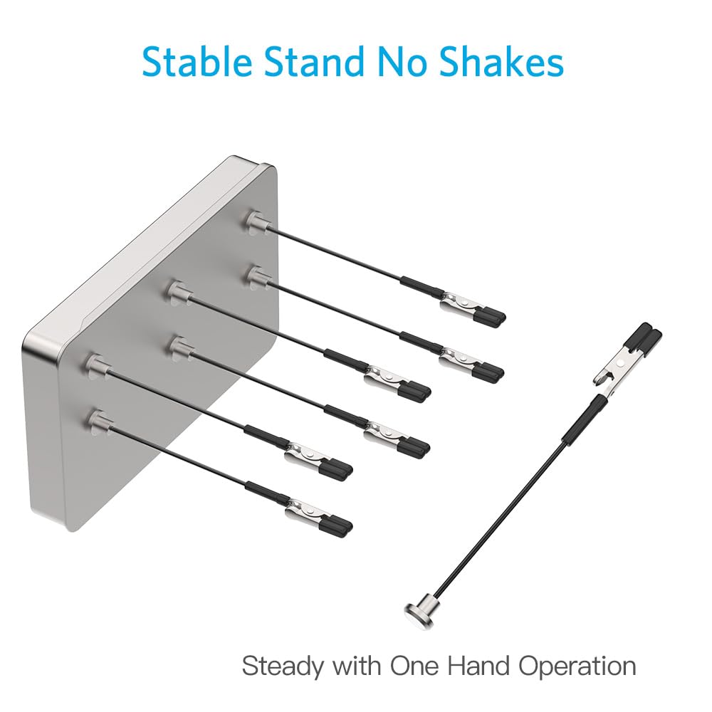 Actekart Metal Model Painting Stand Base and 15PCS Magnetic Alligator Clip Sticks Set for Airbrush Model Coloring Hobby Crafts DIY Tools - Image 4