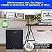 Smad Mini Fridge with Lock, 12V RV Refrigerator 1.0 cu.ft Compact Refrigerator 12V / 110V, No Noise 12V Fridge Reversible Door Absorption Refrigerator for RV, Truck, Camping, Boat Use
