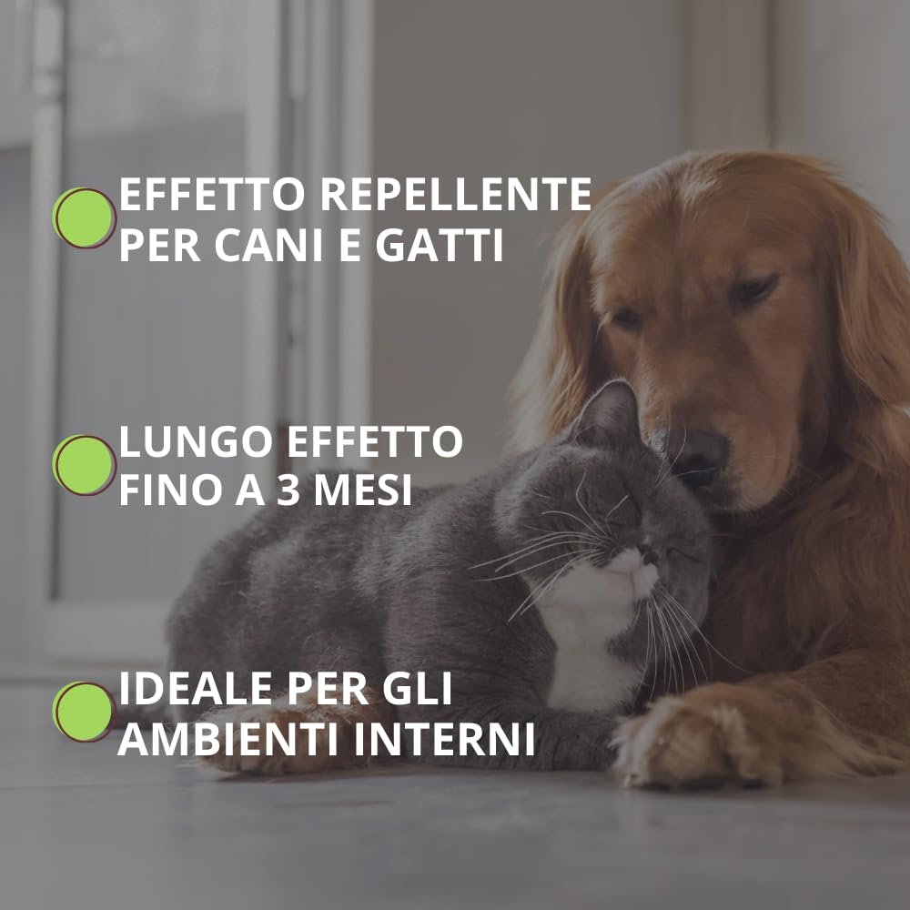VITHAL Repellente Cane e Gatto Spray 250ml - Protezione Totale Per Interni Ed Esterni, Durata Fino a 3 Mesi, Spray Pronto All’Uso
