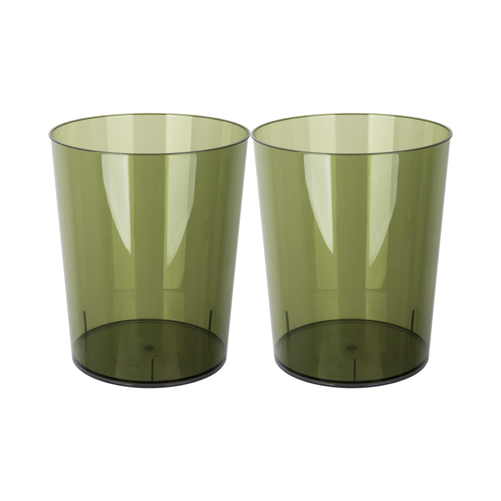 Anyoifax Lot De 2 Petites Poubelles Rondes En Plastique Avec Poignées Pour Salle De Bain, Chambre, Cuisine, Dortoir Universitaire, Bureau, Salle