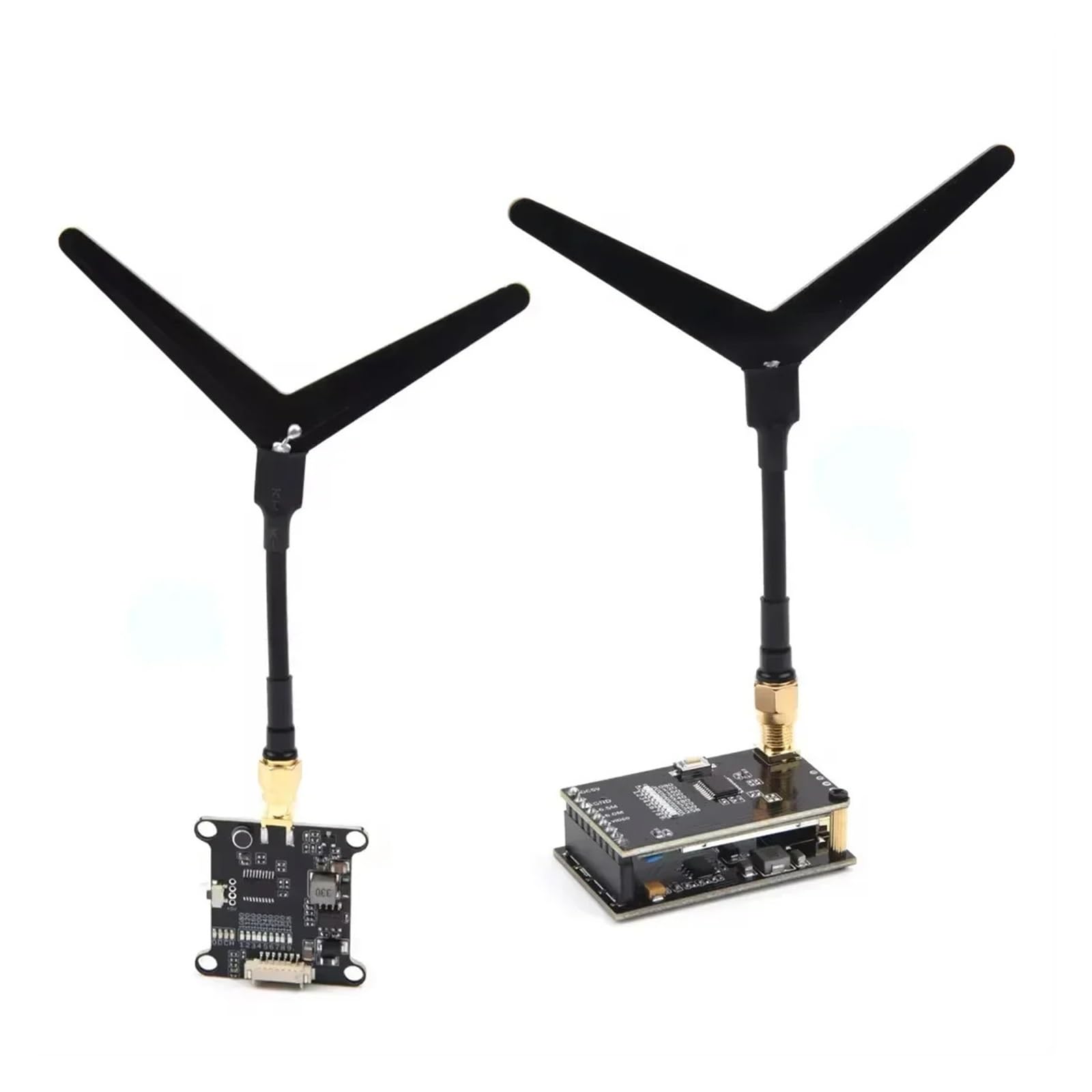 FPV 1.2G 0.1mW/25mW/200mW/800mW 9CH Trasmettitore TX e Ricevitore RX FPV Combo, Compatibile con Modelli RC Drone Quad Booster di Miglioramento(TX and RX)