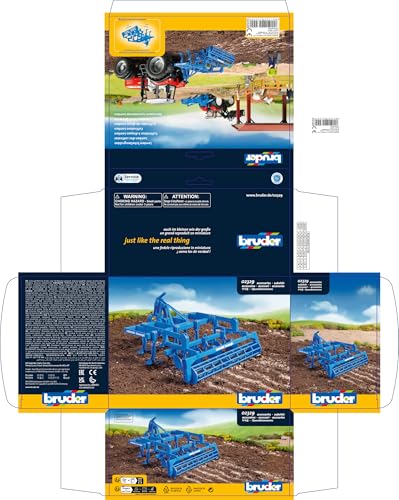 Bruder Lemken Smaragd Disc Cultivator, Multicoloured, 21,0 cm × 20,0 cm × 12,0 cm - Image 3