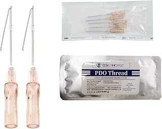 D.seahorse PDO Pcl Threads (pcl mesh thread 19G 38mm) Cog Threads Face Lift/Long Lasting Multi Lifting For Neck Testa Rugas (20 peças por pacote) (pcl 38mm), multicolorido