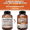 NutriFlair-Mushroom-Supplement-2600mg-90-Capsules-10-Mushrooms-Reishi-Lions-Mane-Cordyceps-Chaga-Turkey-Tail-Maitake-Shiitake-Nootropic-Complex-Brain-Energy-Focus NutriFlair Mushroom Supplement 2600mg, 90 Capsules - 10 Mushrooms Blend - Reishi, Lions Mane, Cordyceps, Chaga, Turkey Tail, Maitake, Shiitake, Oyster Nootropic Complex - Brain, Energy, Focus Pills