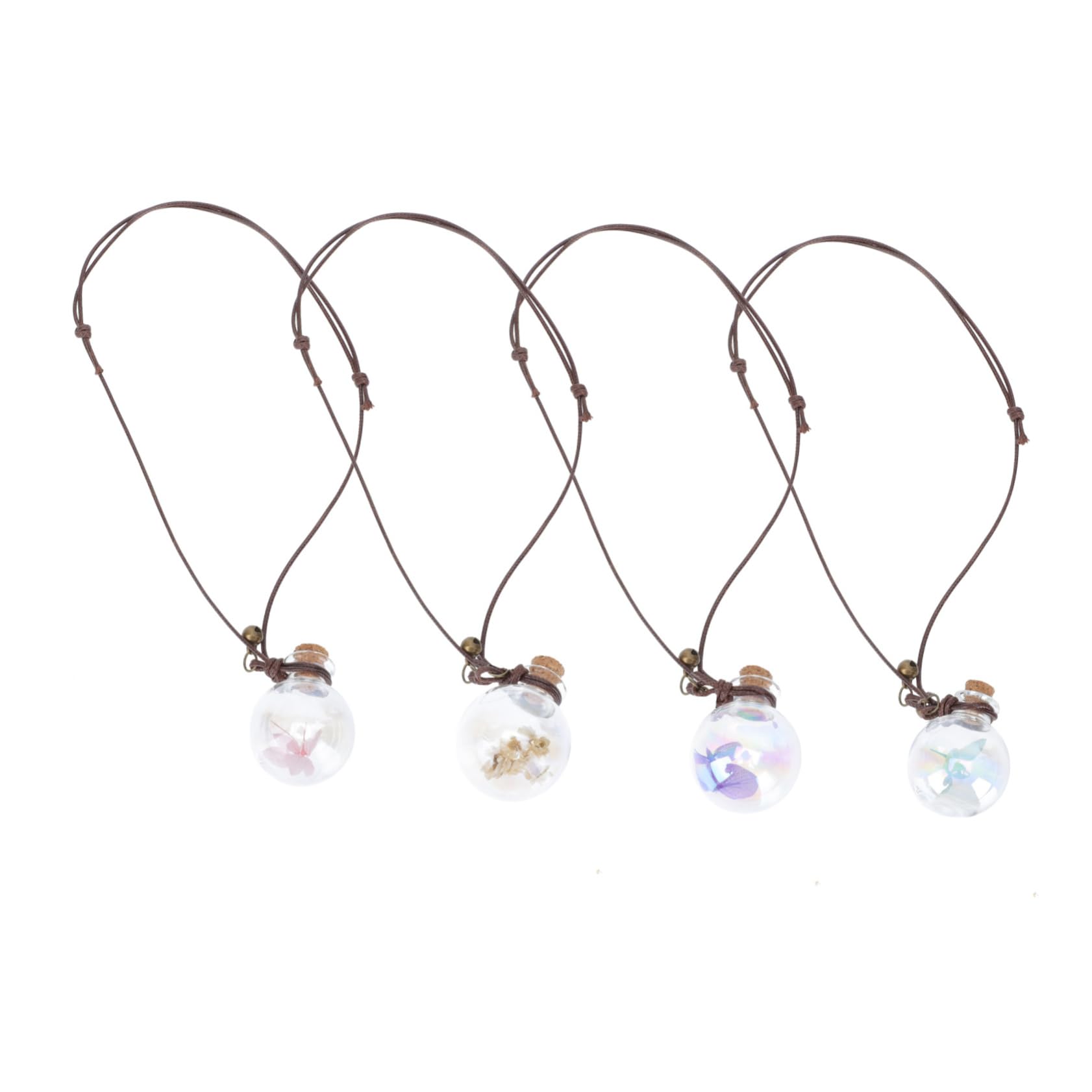 GLEAVI 20piezas Botellas De Perfume Colgantes Para Auto De Decoración De Aromaterapia Flores Secas Accesorios Para Vehículos Para Oficina y Hogar