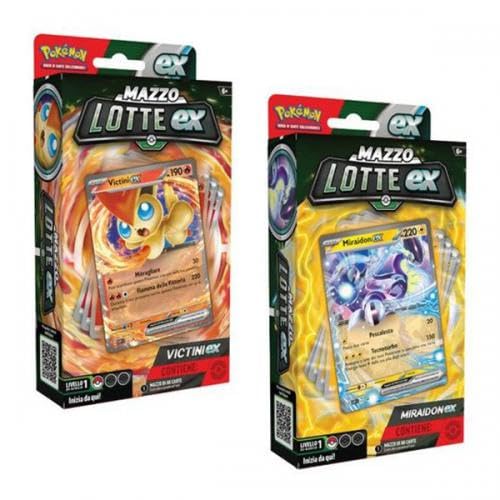 Amazon.com: Pokemon (mult.2) Miraidon Ex and Victini Ex Battle
