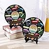 Vinyl Record 50th Birthday Decoration, Happy 1976 Birthday Party Poster Sign With Stand, Vintage 50 Year Old Party Supplies for Men& Women, 50th Anniversary Class Reunion Gifts #2
