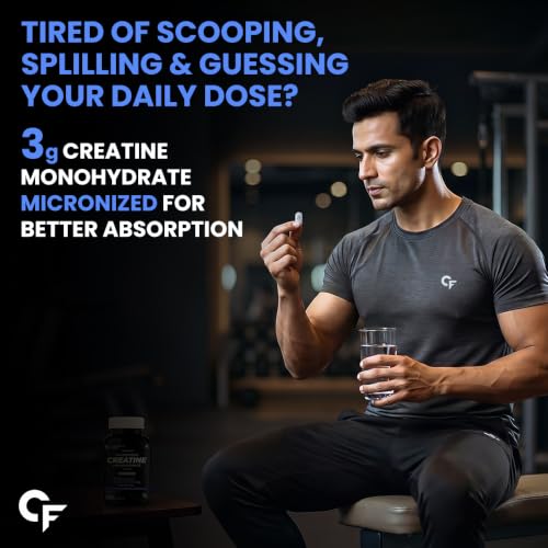 Image of Carbamide Forte Creatine Tablets 3000mg - 180 Tablets | Creatine Mono hydrate Supplement | Micronized Creatine Monohydrate for Strength, Lean muscle & Recovery | Gym Supplements For Men & Women