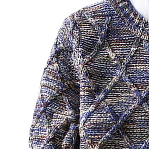 Men's Colorful Knitted Pullover Male Crewneck Slim Fit Sweaters Men Long Sleeve Vintage Casual Sweater3