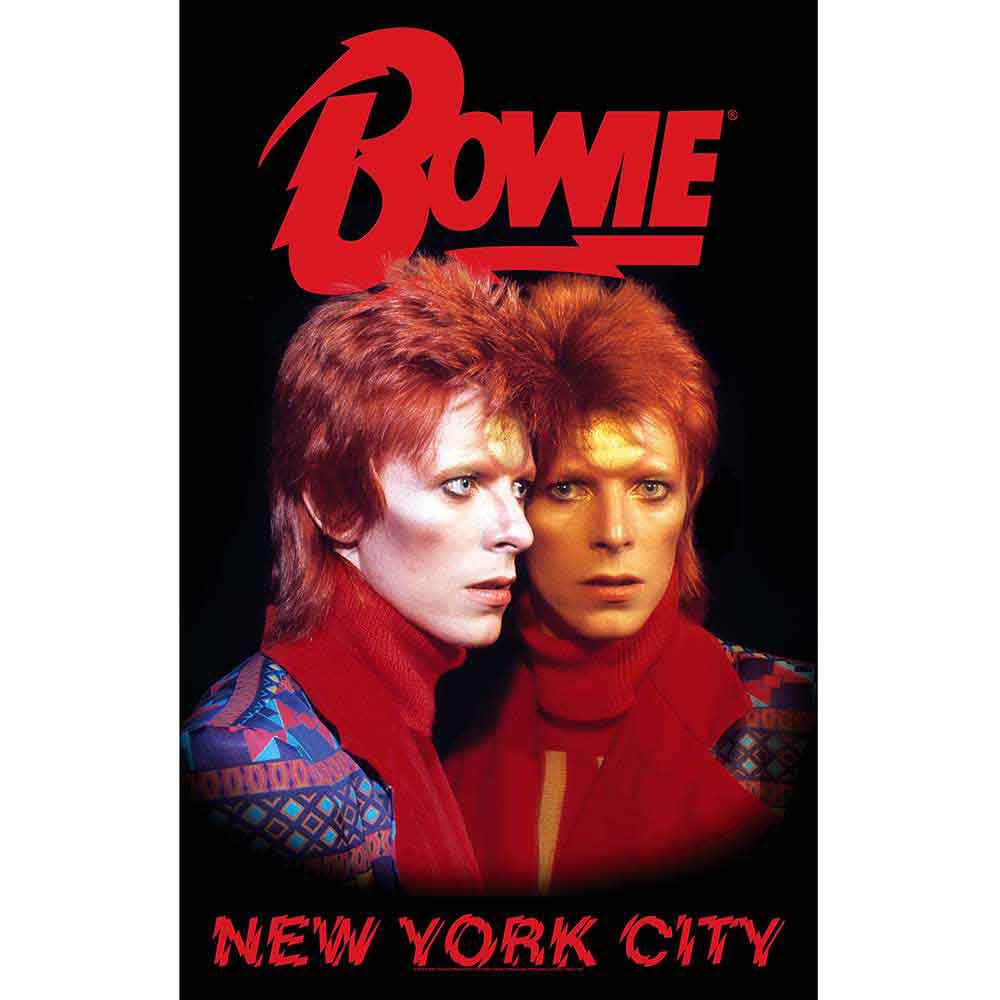 David Bowie Poster York City Textile Flag 70cm x 106cm One Size