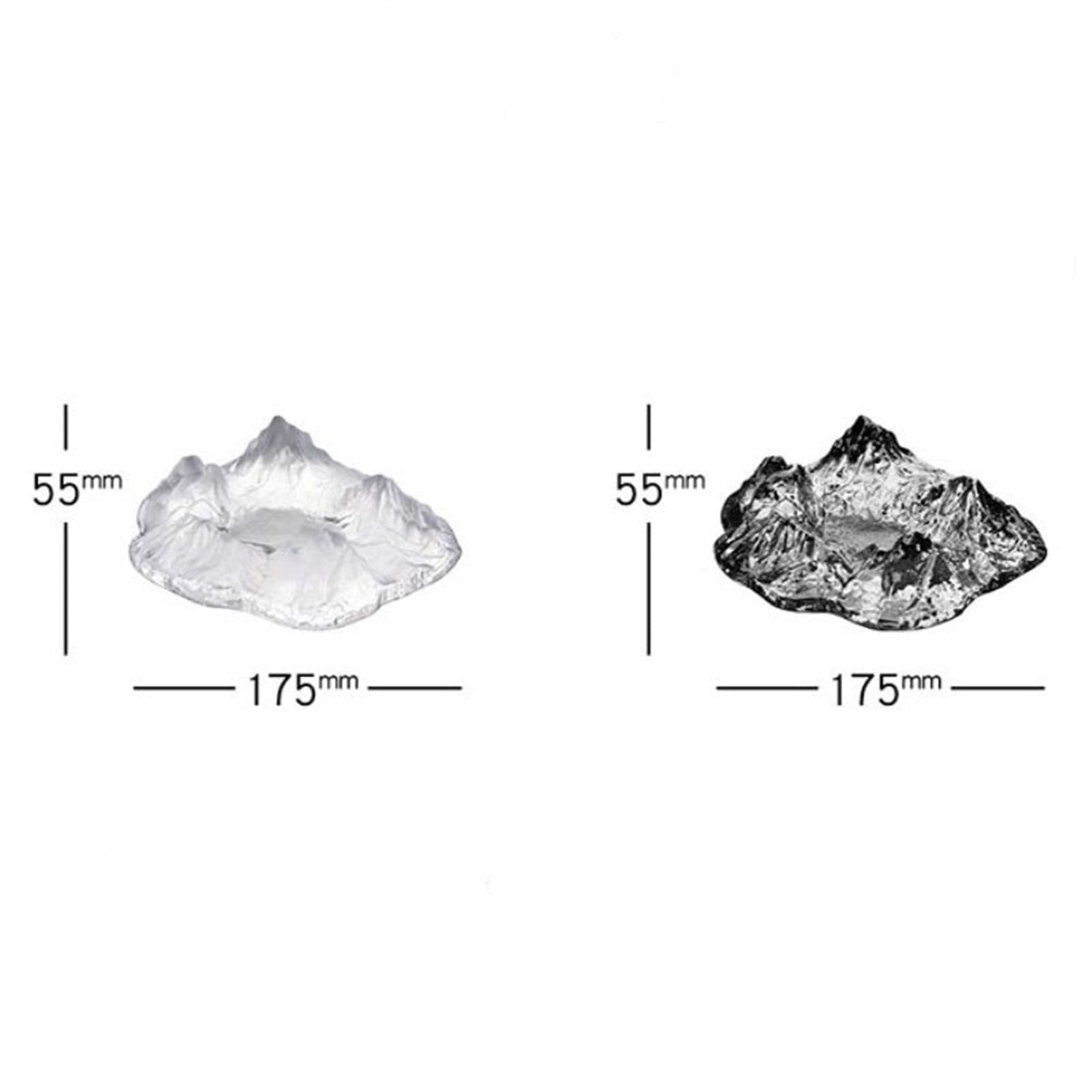 Cenicero de cerámica con diseño de iceberg, decoración creativa para el hogar, regalo único para novio, elegante diseño de cristal para sala de estar, decoración de oficina