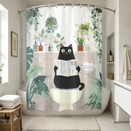 Rideau de douche hydrofuge et lavable en polyester 180 x 200 cm - 2