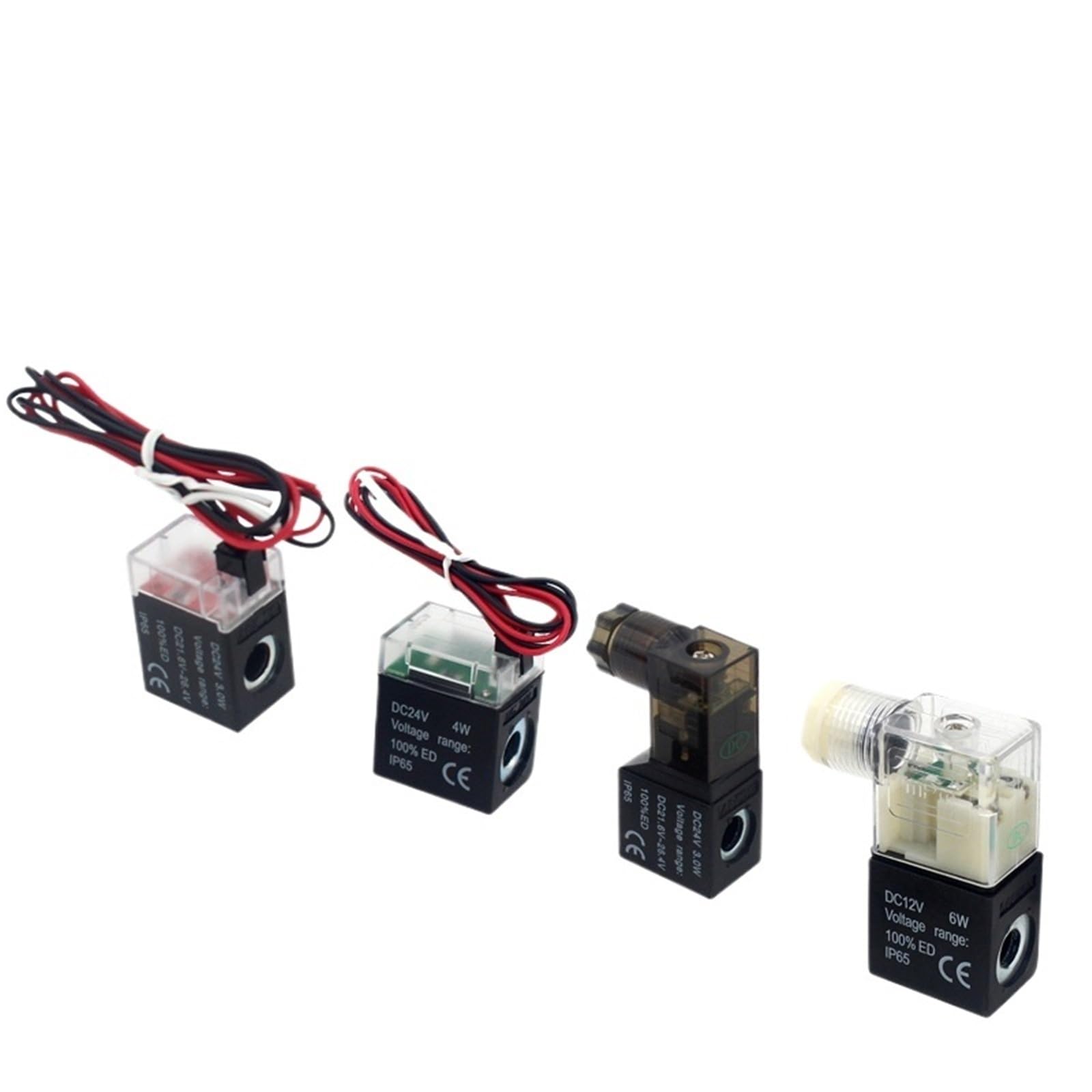 Bobine solénoïde de vanne 4V210-08 et 3V210-08 en version 24VDC vert herbe