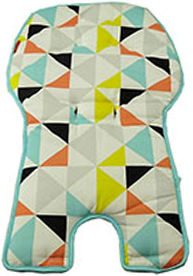 Replacement Seat Pad/Cushion / Cover for Fisher-Price SpaceSaver High Chair (FLG95 Multi Triangles)