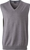  Klassischer Herren -Baumwoll-Pullunder XL,grey-heather