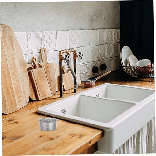 Colador para fregadero de cocina acero inoxidable 3 pzas miniatura 4